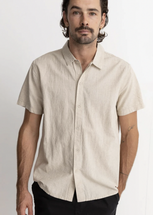 Classic Linen SS Shirt Sand | Abbey Road Kaikoura