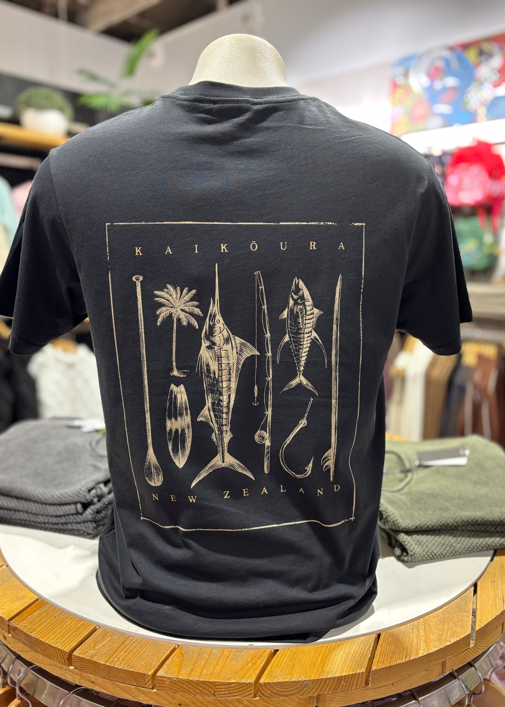 Coastal Collection Tee-Washed Black | Abbey Road Kaikoura