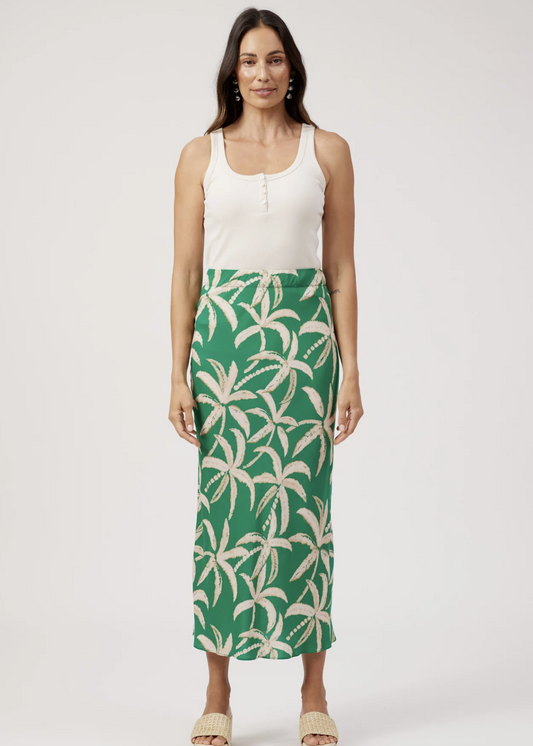 Congo Maxi Skirt Palm  | Abbey Road Kaikoura