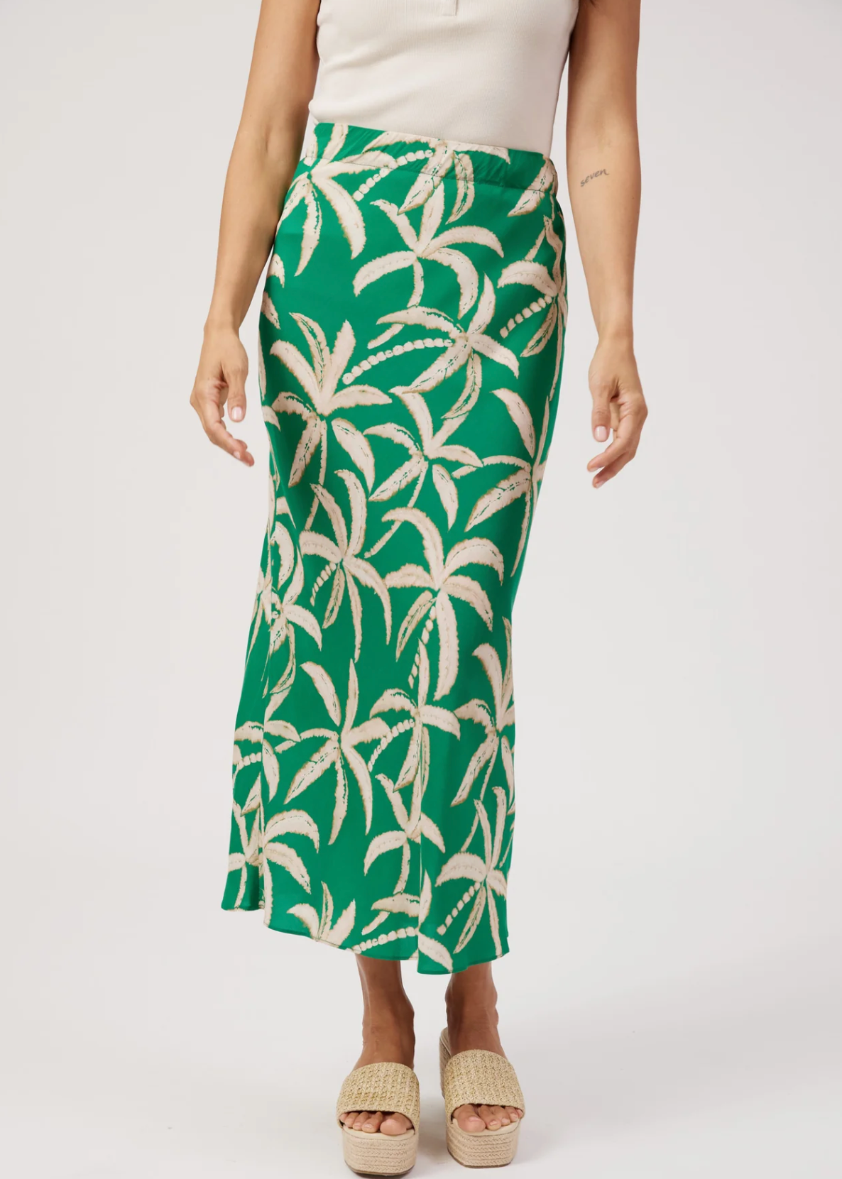 Congo Maxi Skirt Palm  | Abbey Road Kaikoura