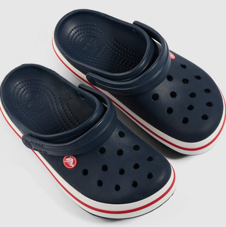 Crocbands Clog Kids - Navy/Red | Abbey Road Kaikoura