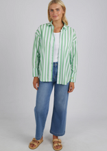 Load image into Gallery viewer, Elm Delia Stripe Shirt Meadow/White Stripe|Abbey Road