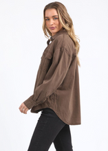 Load image into Gallery viewer, Daisy Overshirt - Chocolate | Abbey Road Kaikoura