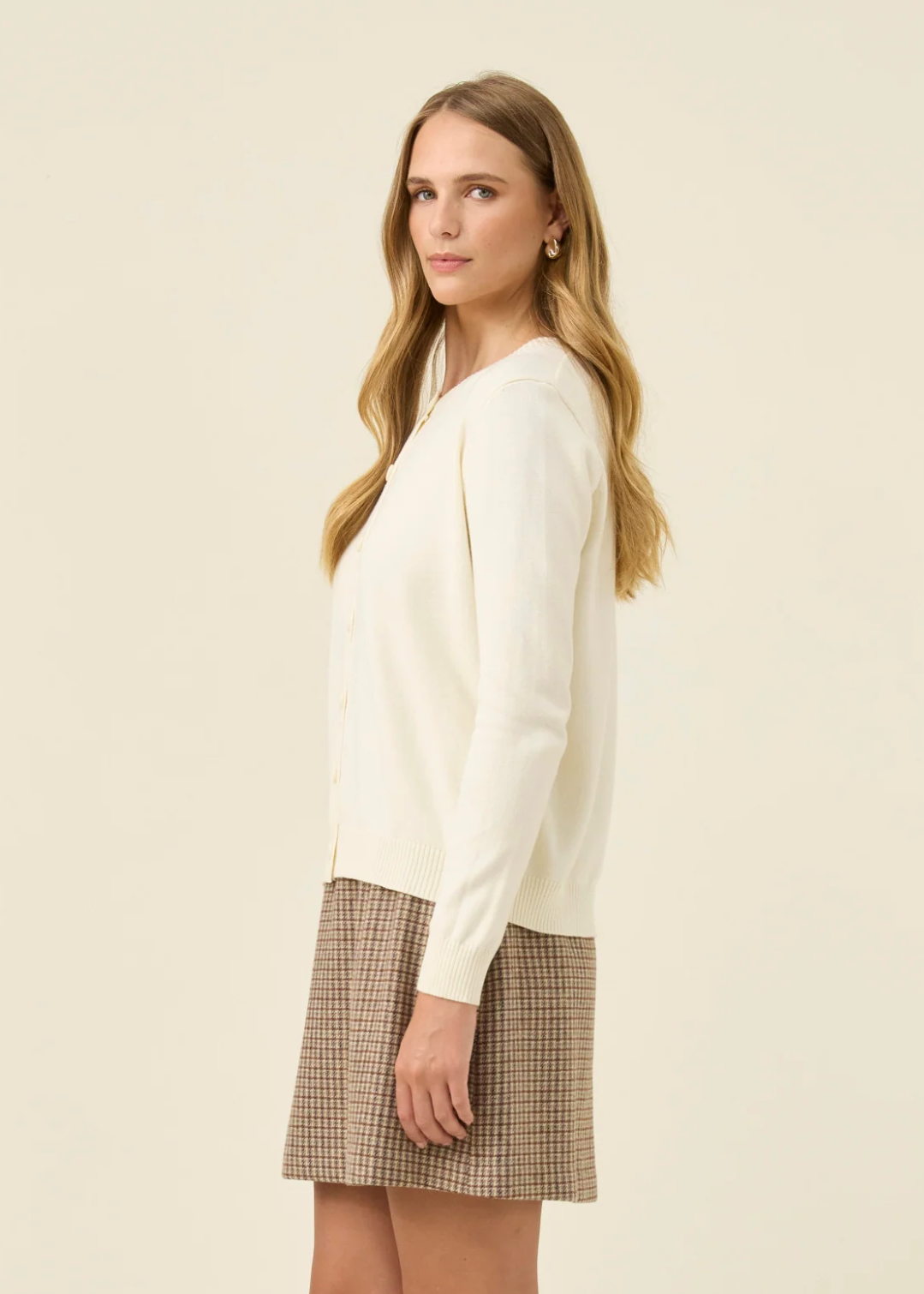 Darby Cardigan - Ivory | Abbey Road Kaikoura