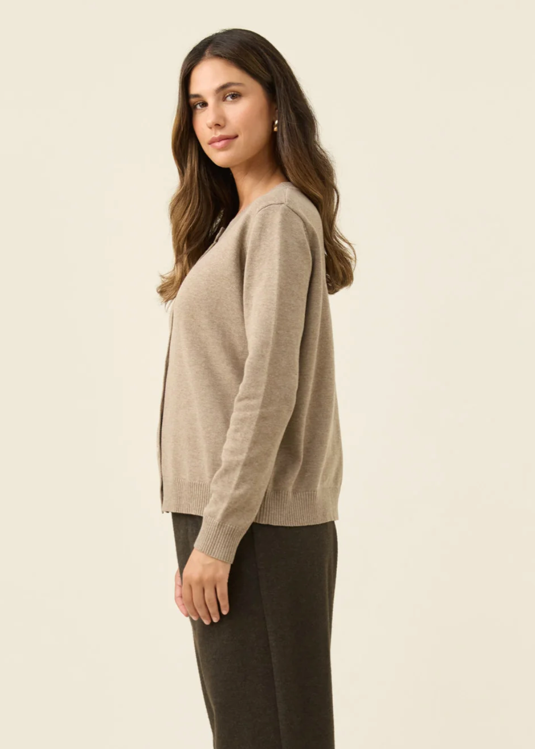 Darby Cardigan - Stone | Abbey Road Kaikoura