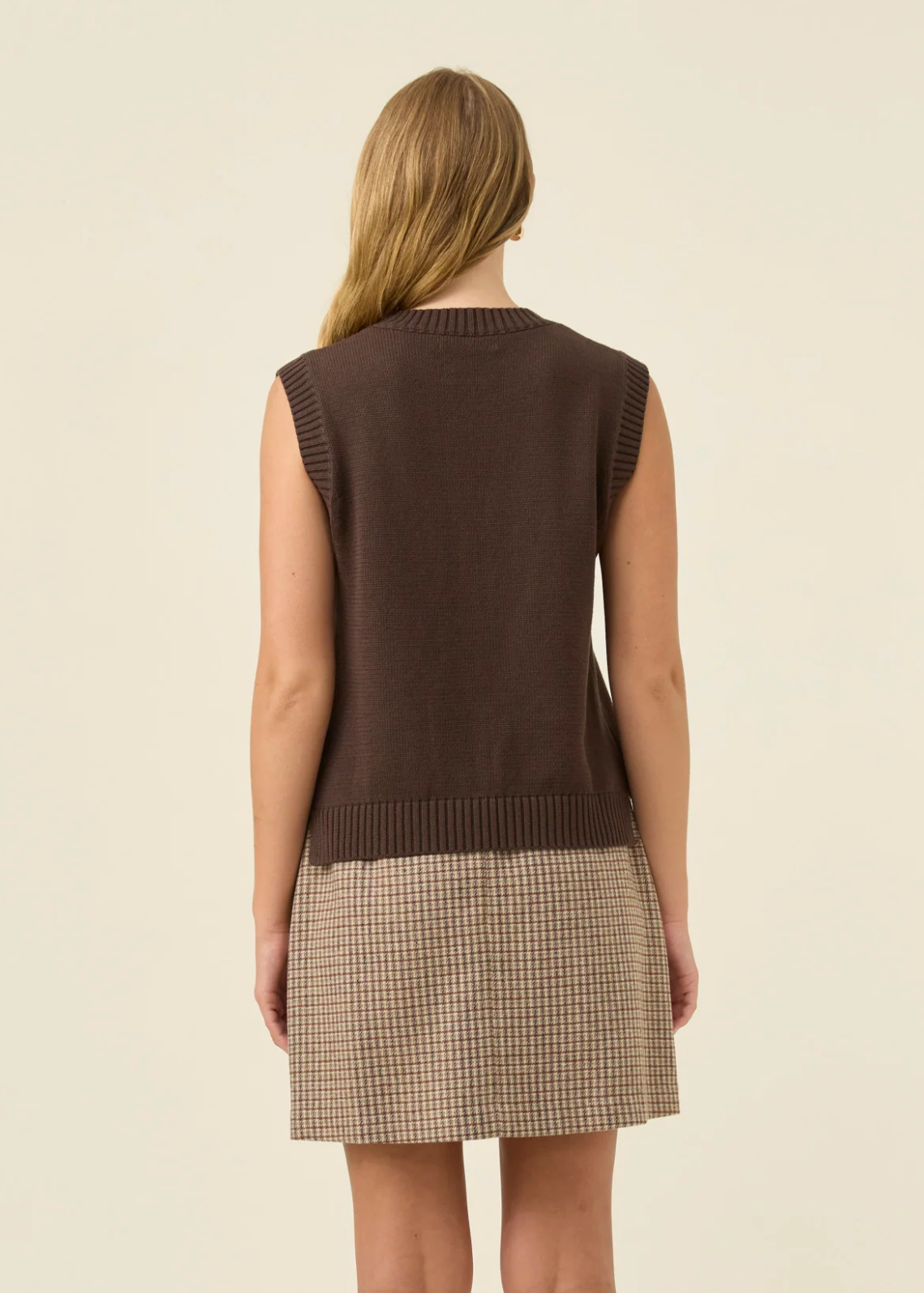 Darby Knit Vest - Chocolate | Abbey Road Kaikoura