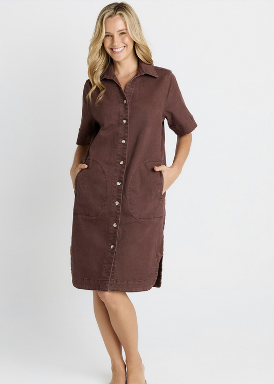 Dawson Denim Dress | Abbey Road Kaikoura