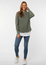 Load image into Gallery viewer, Foxwood Delilah Crew Khaki/Abbey Road Kaikoura