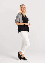 Load image into Gallery viewer, SEDUCE Eloise Top Black Check | Abbey Road Kaikoura