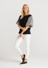Load image into Gallery viewer, SEDUCE Eloise Top Black Check | Abbey Road Kaikoura