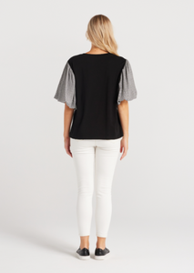 SEDUCE Eloise Top Black Check | Abbey Road Kaikoura