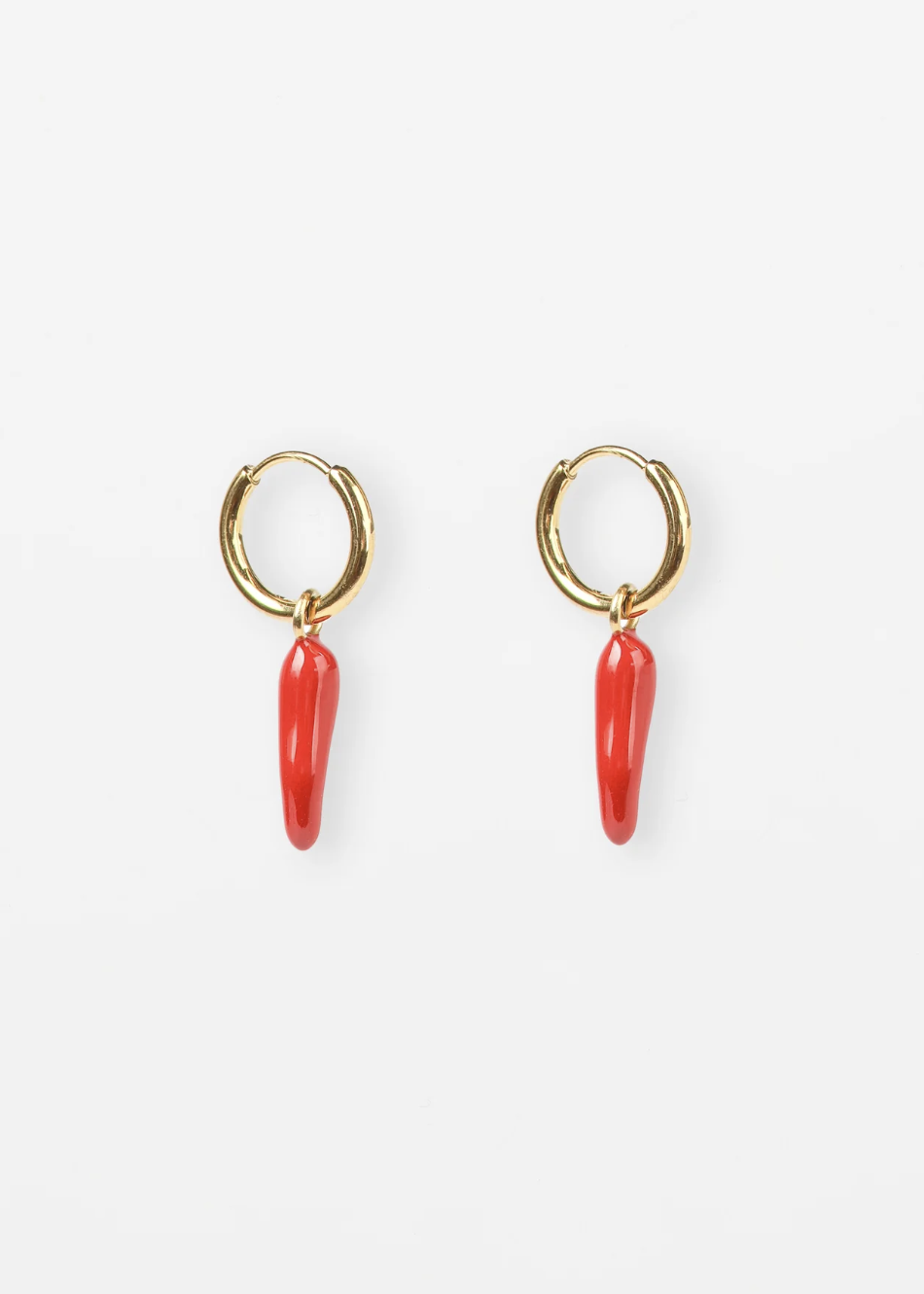 Earrings Chillies - Gold  |  Abbey Road Kaikoura