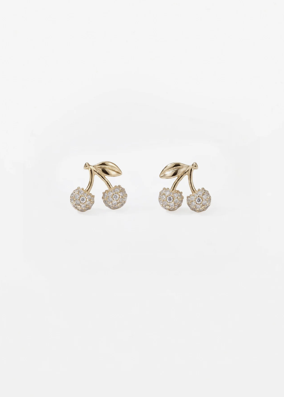 Earrings Crystal Cherries - Gold |  Abbey Road Kaikoura