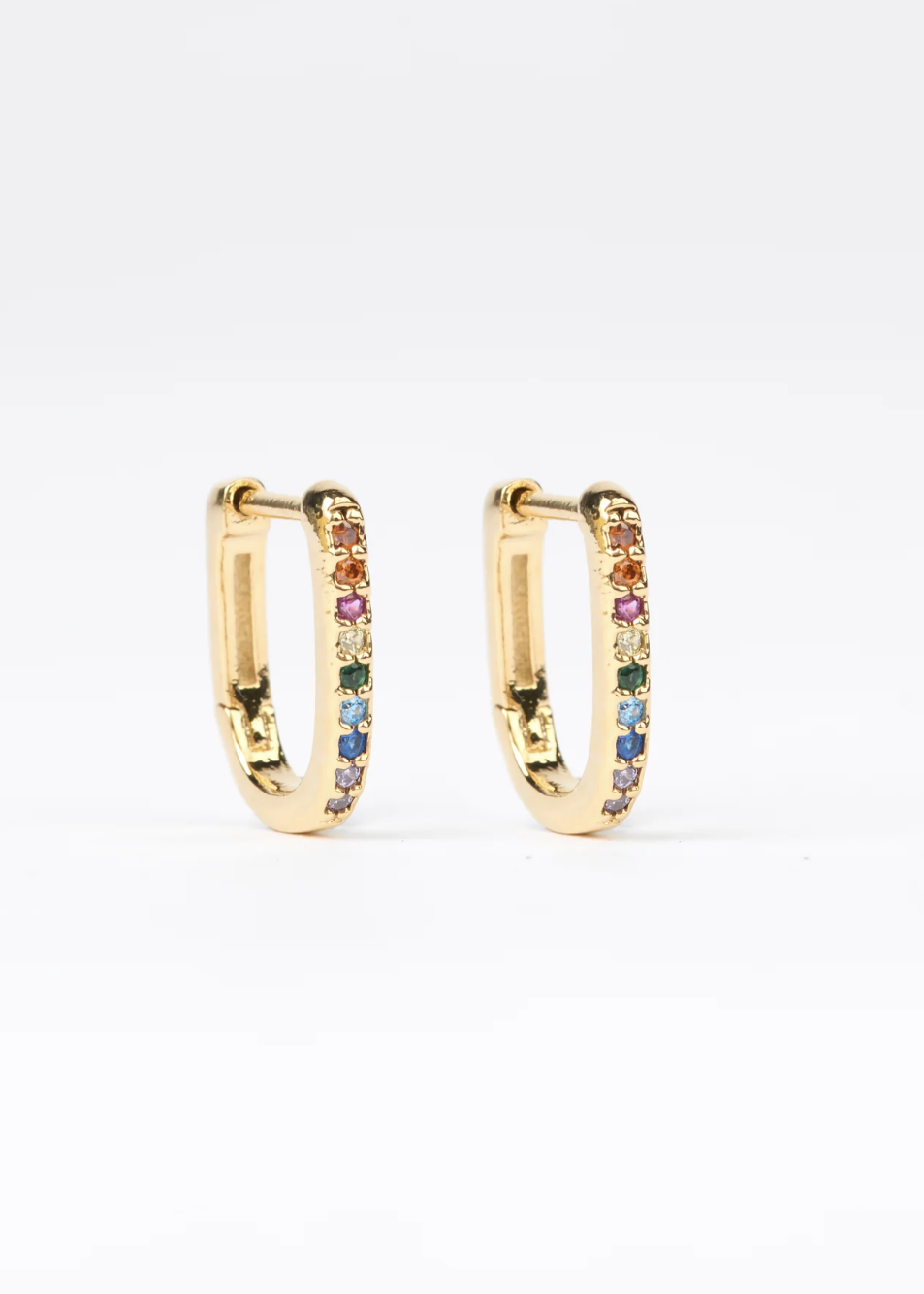 Earrings Square Hoop - Gold | Abbey Road Kaikoura