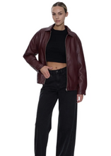 Load image into Gallery viewer, Elka Leather Jacket - New Maroon | Abbey Road Kaikoura
