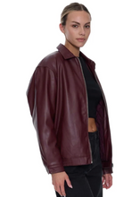 Load image into Gallery viewer, Elka Leather Jacket - New Maroon | Abbey Road Kaikoura