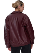 Load image into Gallery viewer, Elka Leather Jacket - New Maroon | Abbey Road Kaikoura