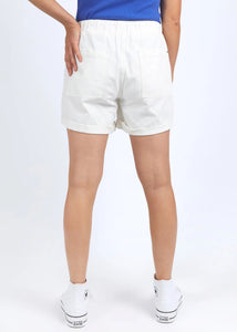 Emma Relaxed Denim Short Vintaged White | Abbey Road Kaikoura