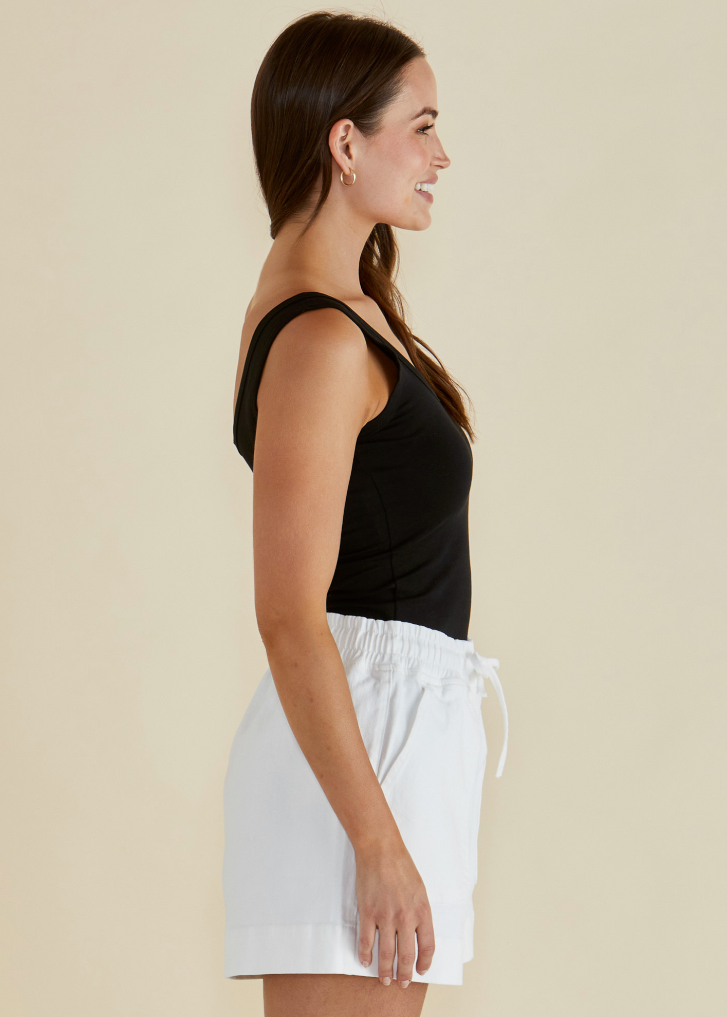Emma Scoop Tank - Black | Abbey Road Kaikoura