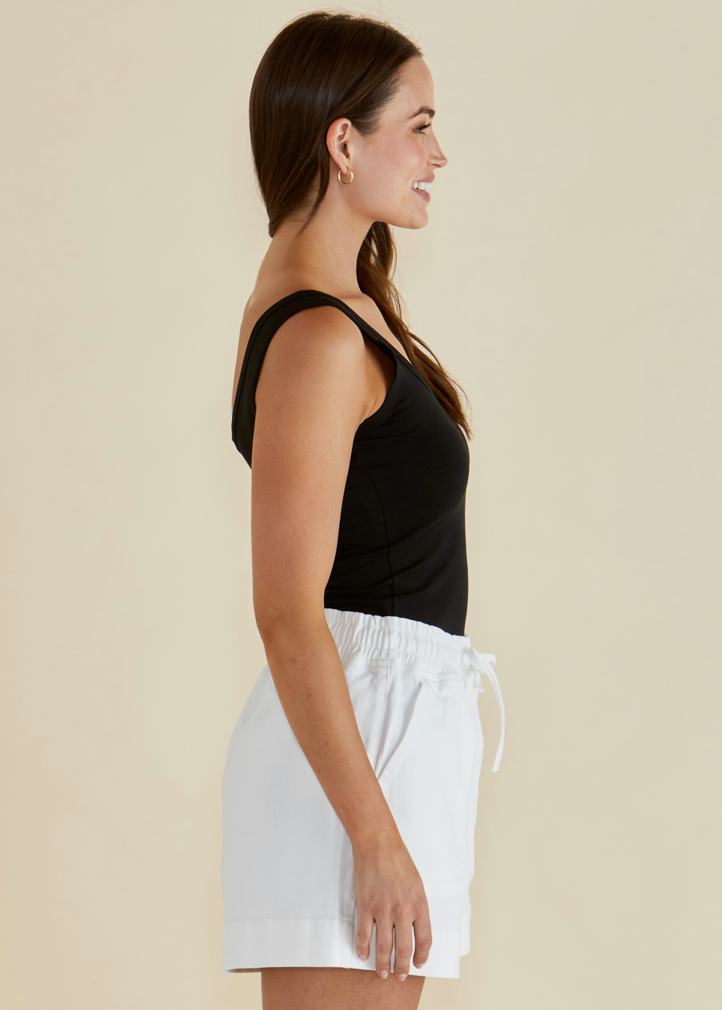 Emma Scoop Tank - Black | Abbey Road Kaikoura
