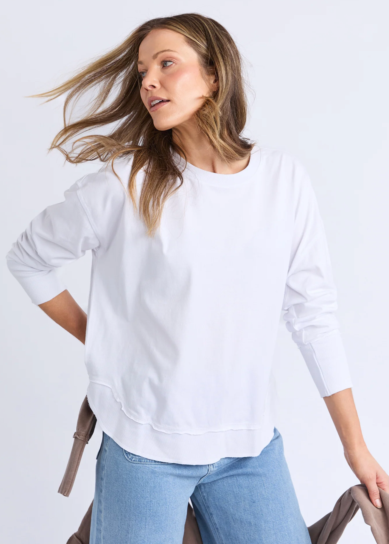 Farrah Long Sleeve - White | Abbey Road Kaikoura