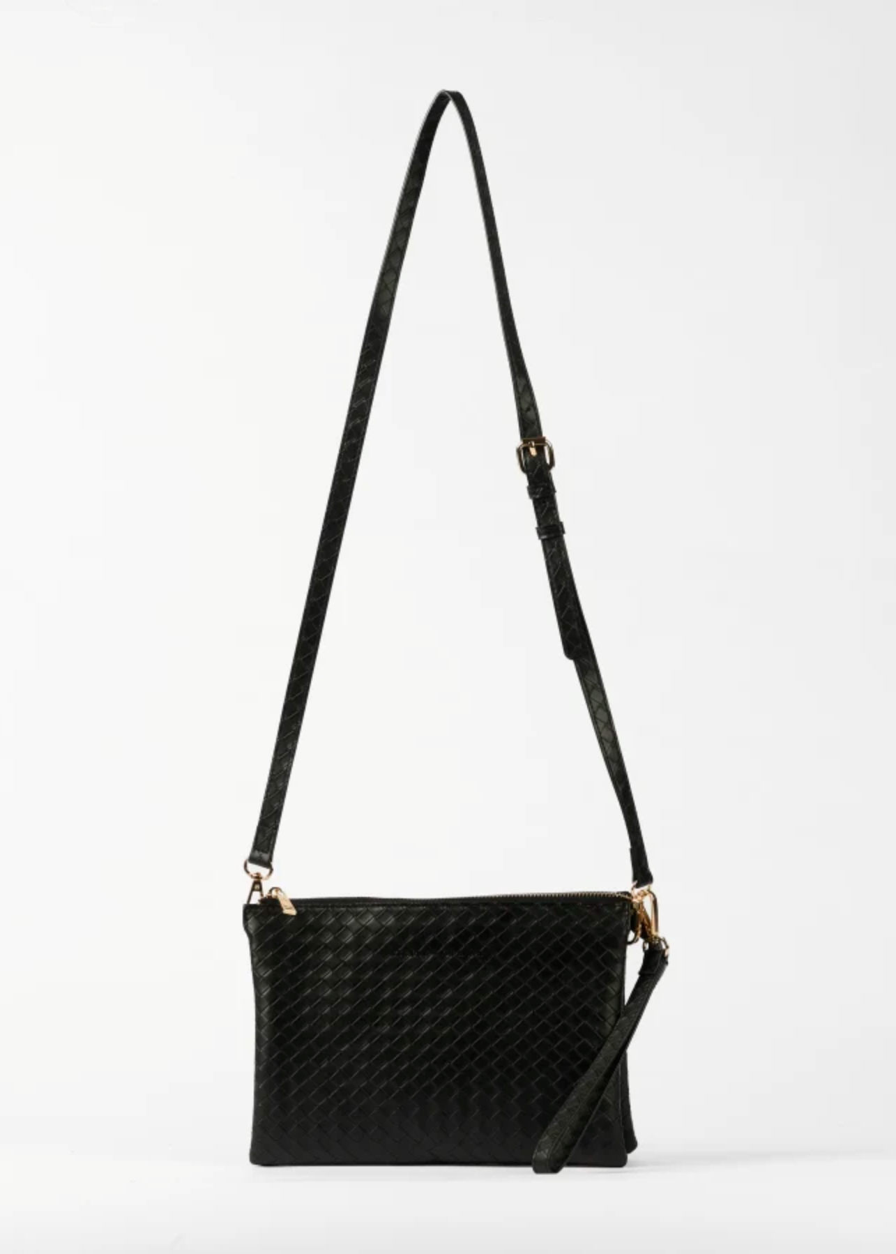 Frankie Bag -  Black Woven | Abbey Road Kaikoura