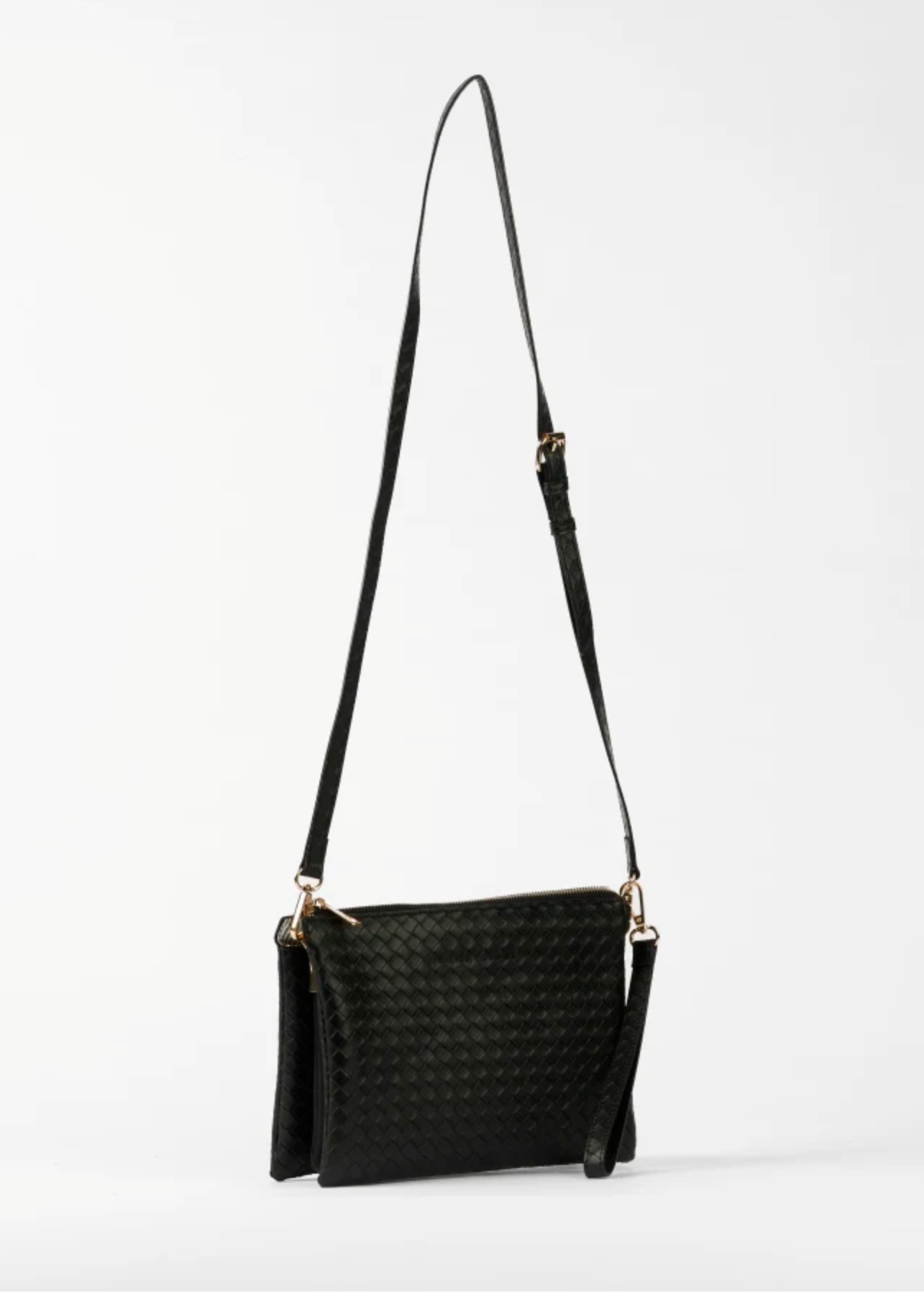 Frankie Bag -  Black Woven | Abbey Road Kaikoura