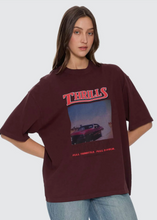 Load image into Gallery viewer, Full Throttle Oversized Tee - Bitter Chocolate | Abbey Road Kaikoura