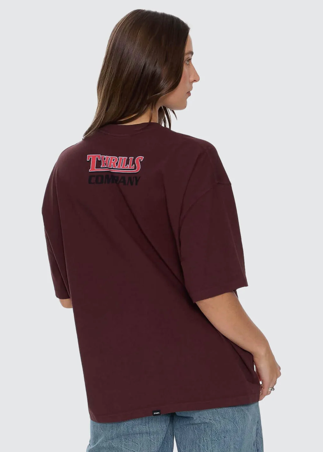 Full Throttle Oversized Tee - Bitter Chocolate | Abbey Road Kaikoura
