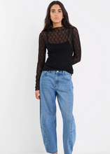 Load image into Gallery viewer, Giving Lace Top Black | Abbey Road Kaikoura
