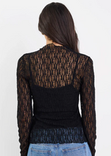 Load image into Gallery viewer, Giving Lace Top Black | Abbey Road Kaikoura