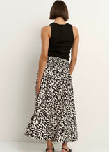 Load image into Gallery viewer, Goodness Black Leaves Shirred Back Maxi Skirt | Abbey Road Kaikoura
