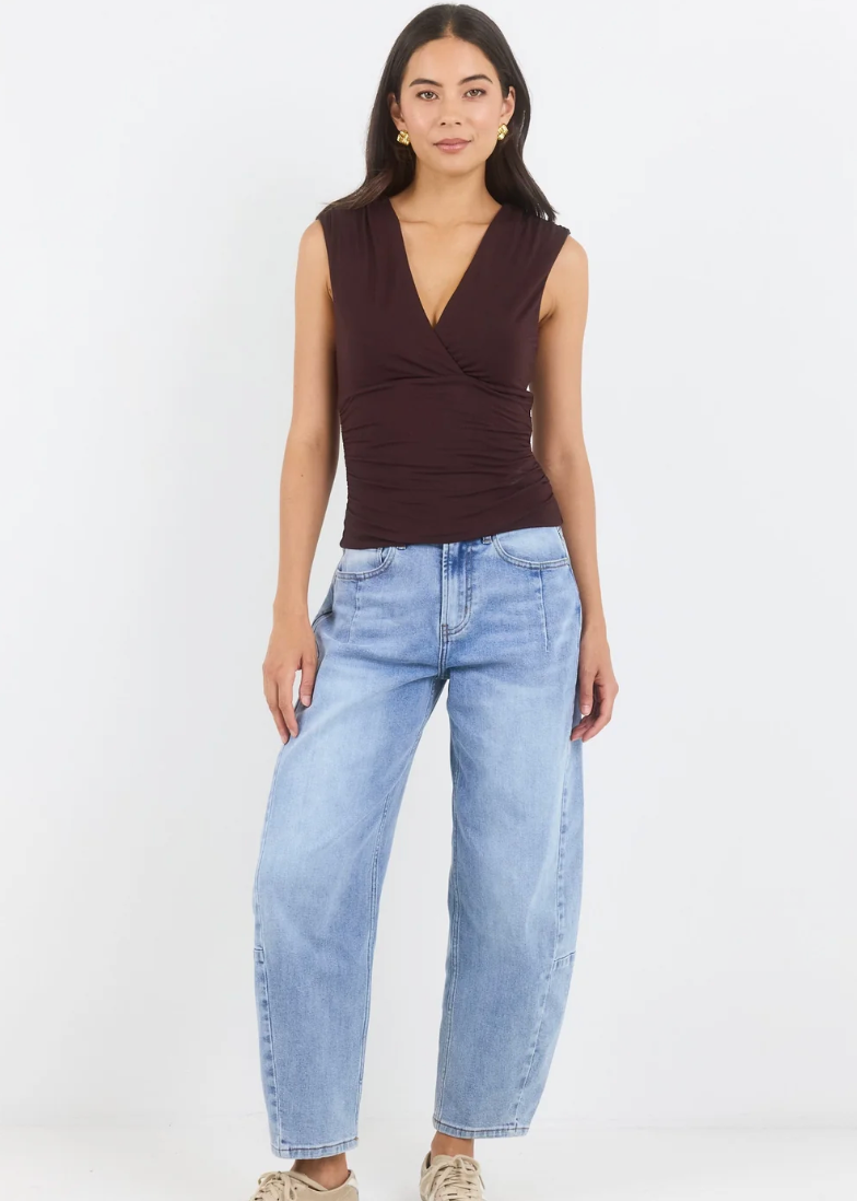 Graduate Light Blue Stretch Barrel Jeans | Abbey Road Kaikoura