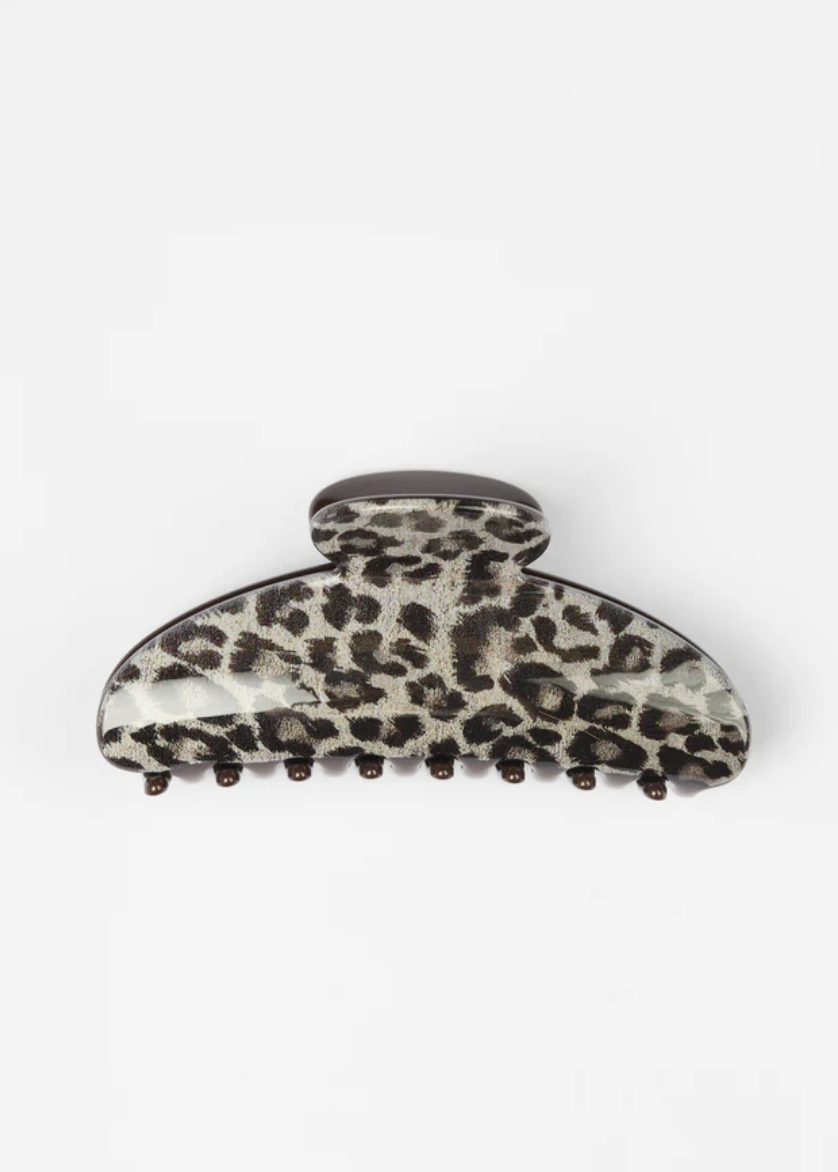 Hair Claw - Grey Leopard | Abbey Road Kaikoura