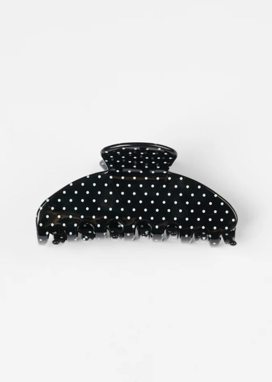 Hair Claw Mini Dots - Black| Abbey Road Kaikoura