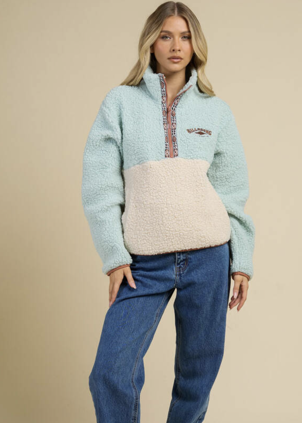 Horizon Mock Neck Colorblock | Abbey Road Kaikoura