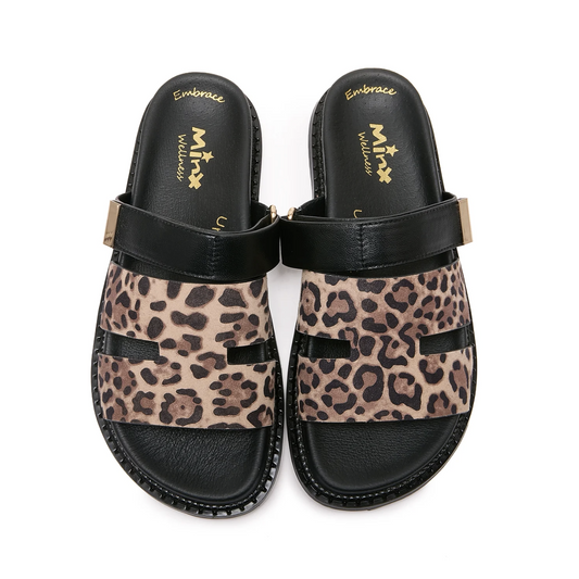Indrani - Leopard Suede Black | Abbey Road Kaikoura