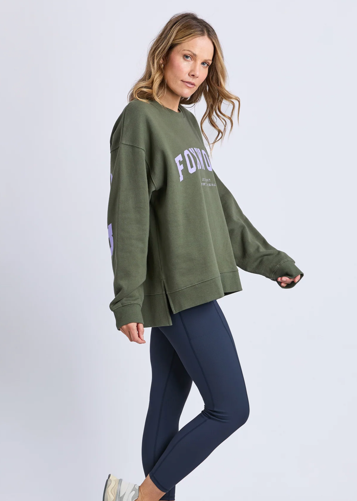 Interval Crew Khaki/Lilac | Abbey Road Kaikoura 