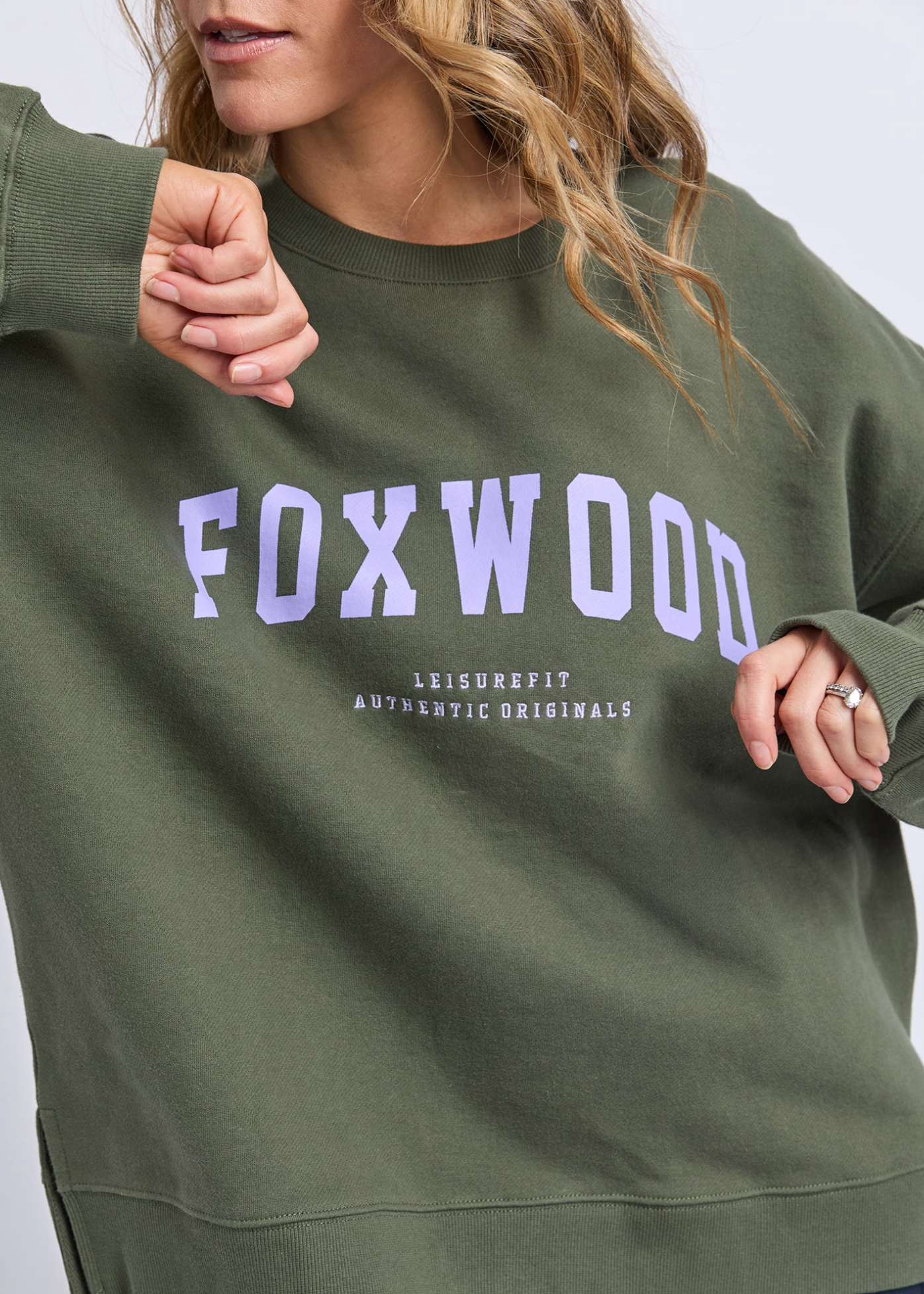 Interval Crew Khaki/Lilac | Abbey Road Kaikoura 