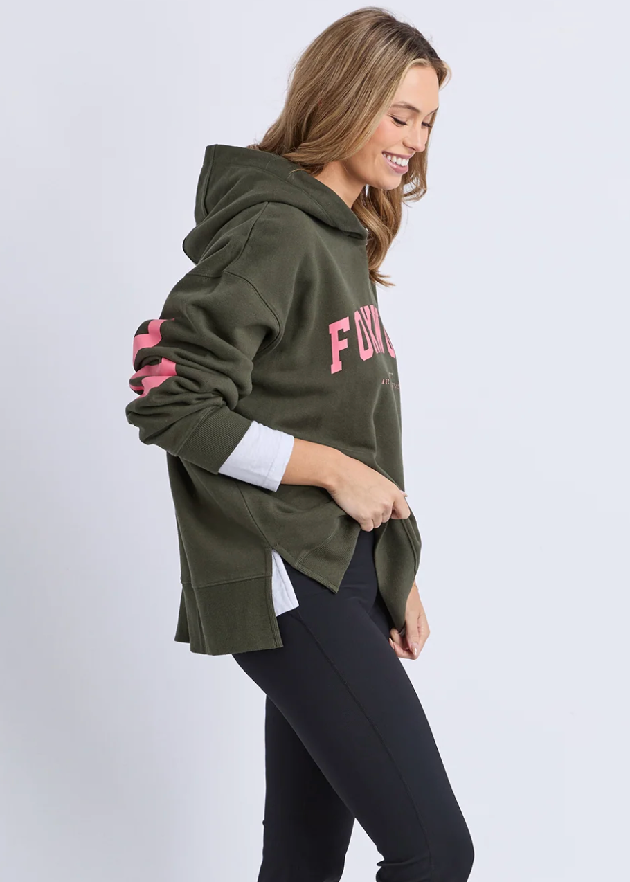 Interval Hoodie - Dark Khaki | Abbey Road Kaikoura