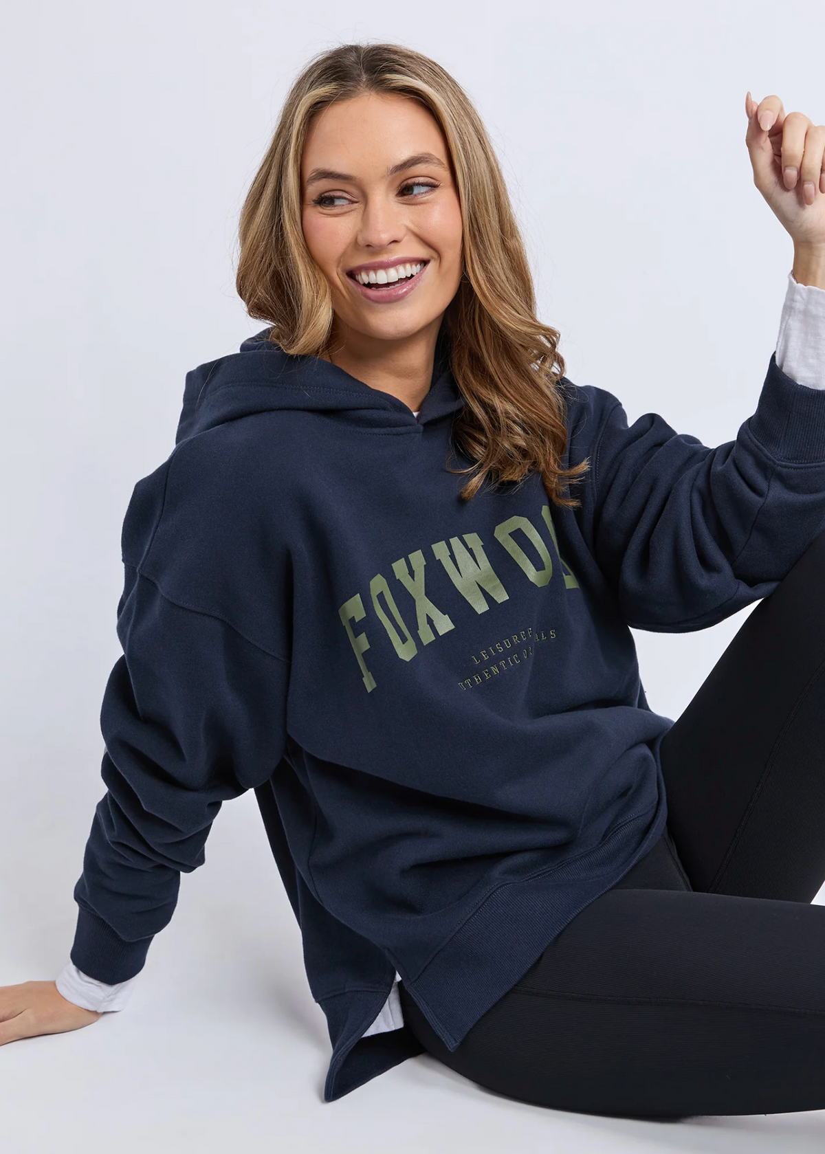 Interval Hoodie - Navy/Khaki | Abbey Road Kaikoura