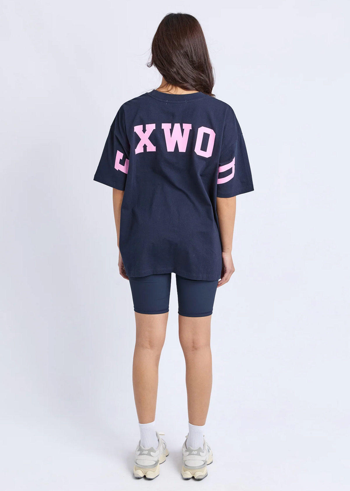 Interval Tee - Navy/Pink | Abbey Road Kaikoura