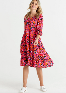 Janie Dress/ Brushed Floral