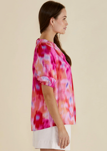 Joanne Blouse Floral Abstract_2 | Abbey Road Kaikoura