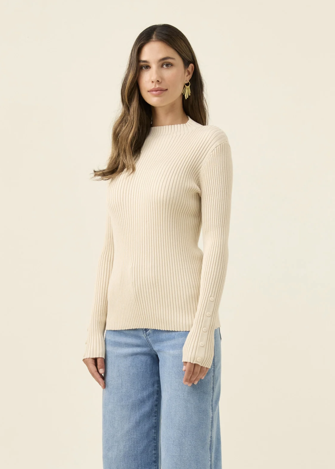 Juno Knit Top  - Canvas | Abbey Road Kaikoura