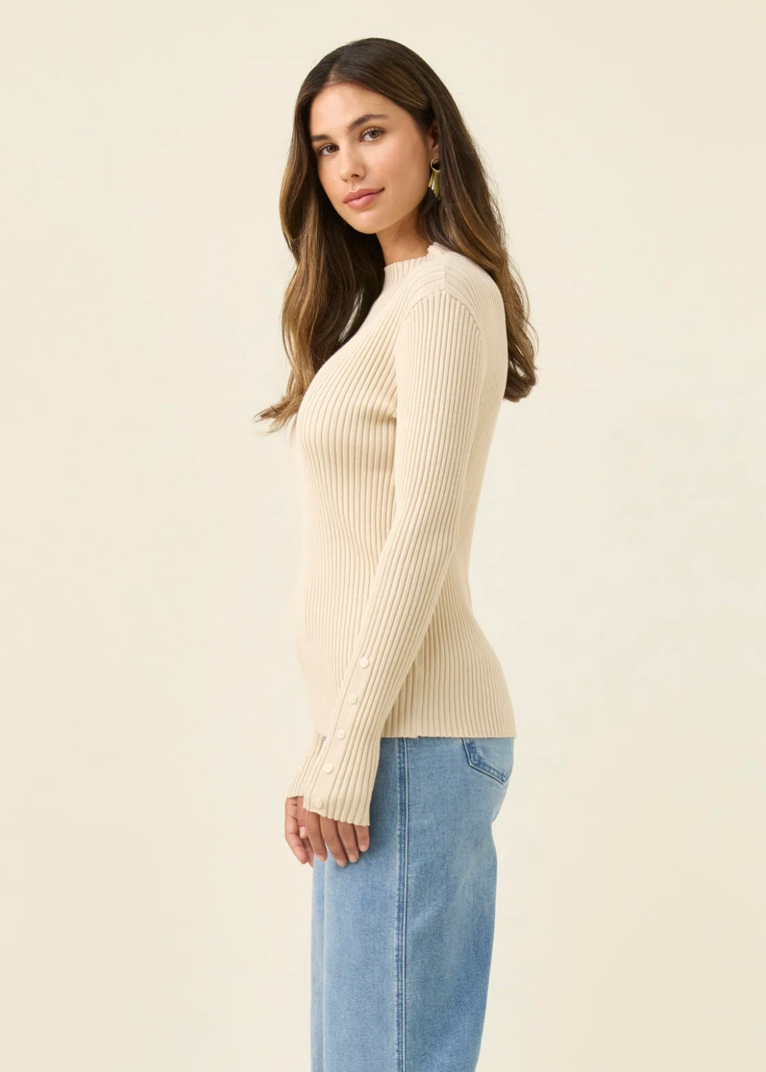 Juno Knit Top  - Canvas | Abbey Road Kaikoura