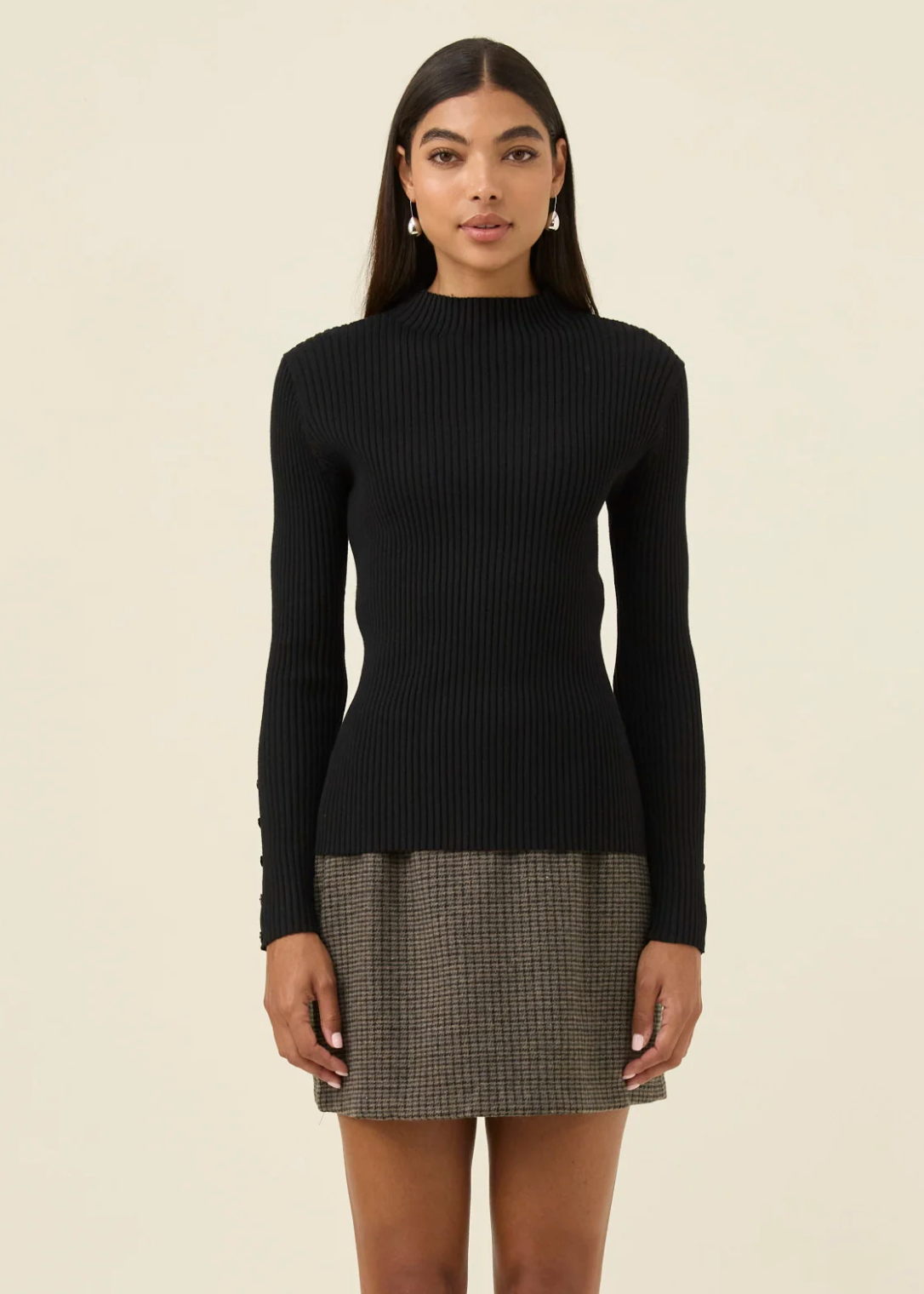 Juno Knit Top  - Onyx | Abbey Road Kaikoura