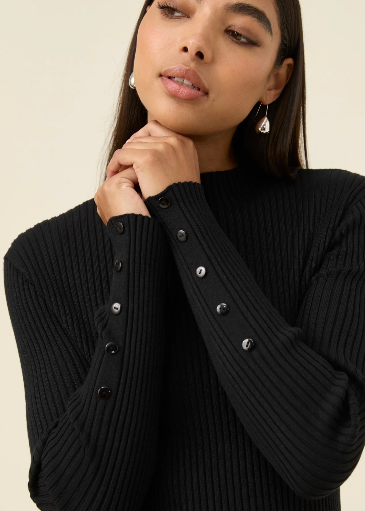 Juno Knit Top  - Onyx | Abbey Road Kaikoura