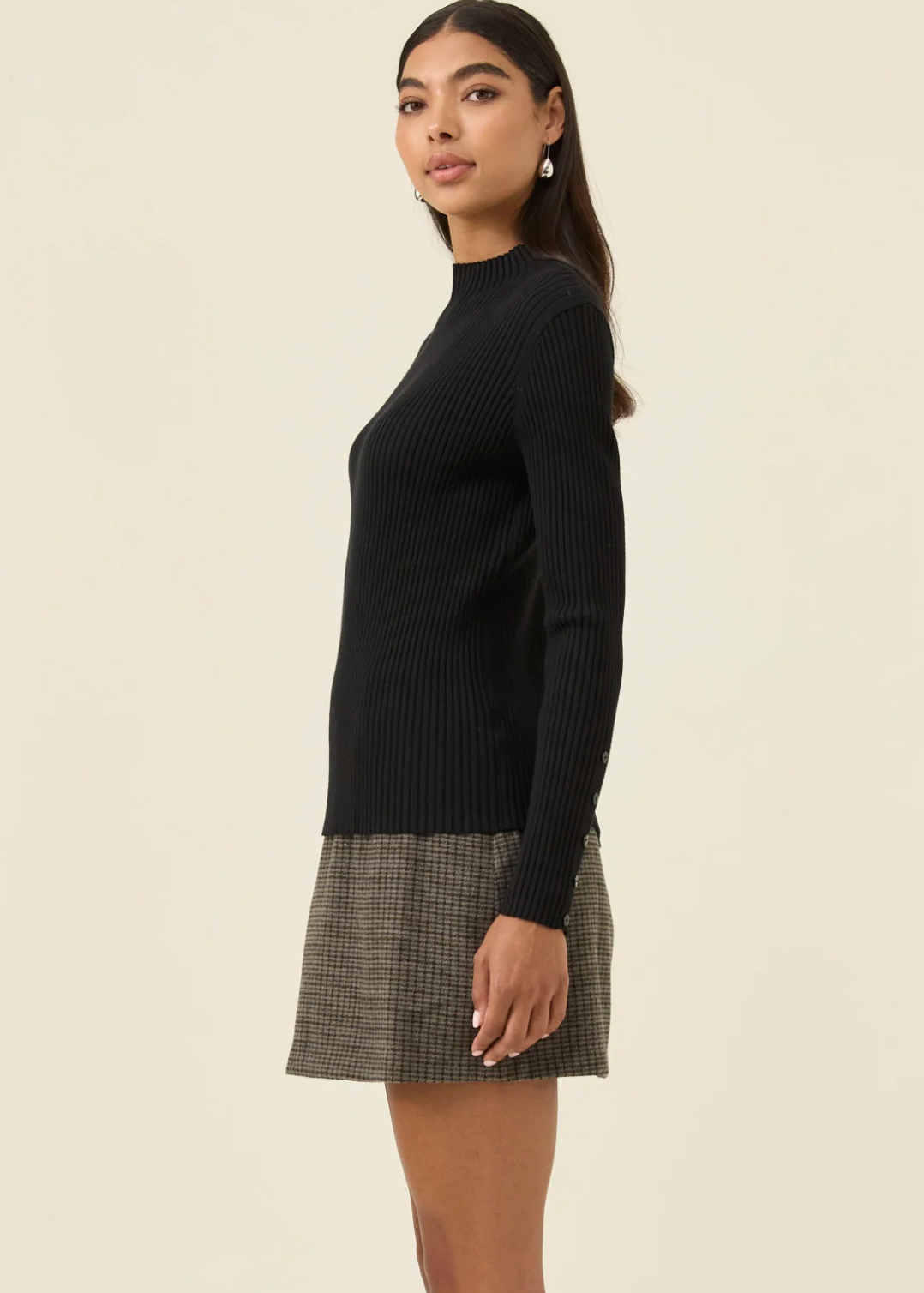 Juno Knit Top  - Onyx | Abbey Road Kaikoura