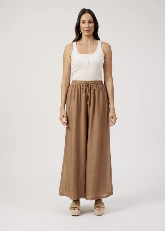 Kenya Palazzo Pant - Wheat | Abbey Road Kaikoura